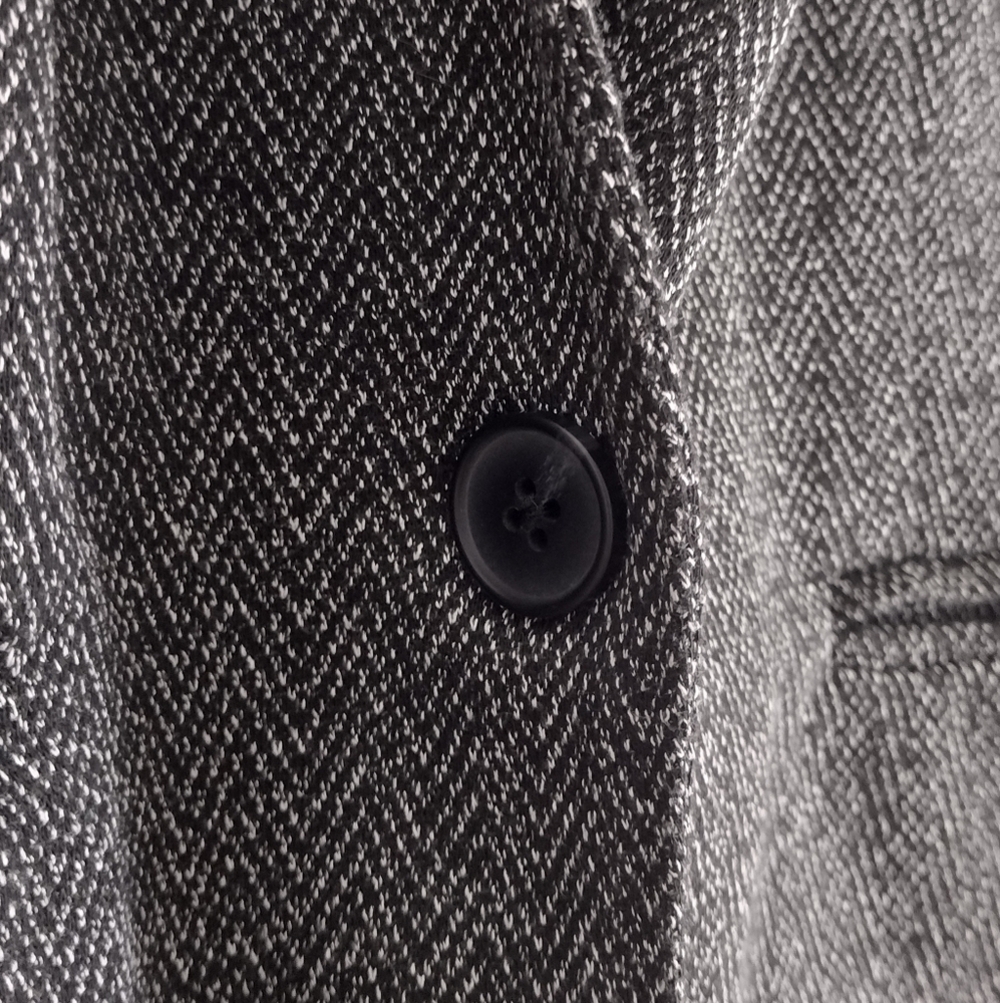 Banana Republic Classic Knit Herringbone Inverted Collar Blazer - Picture 10 of 11